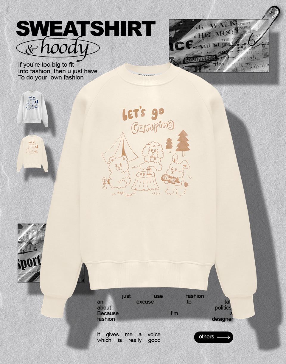 登峰家族文青露營大學T