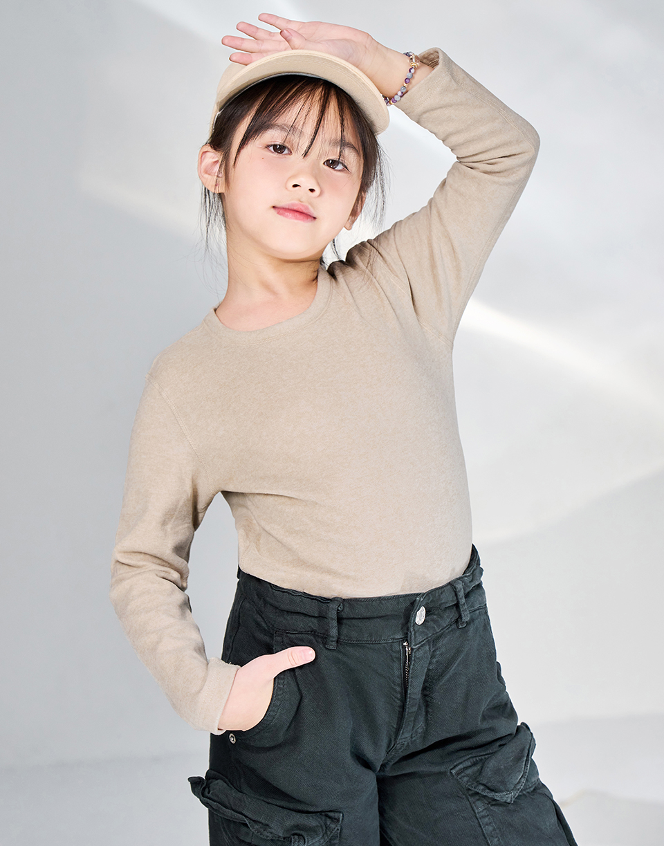 四代羊絨柔軟圓領發熱衣-孩童款