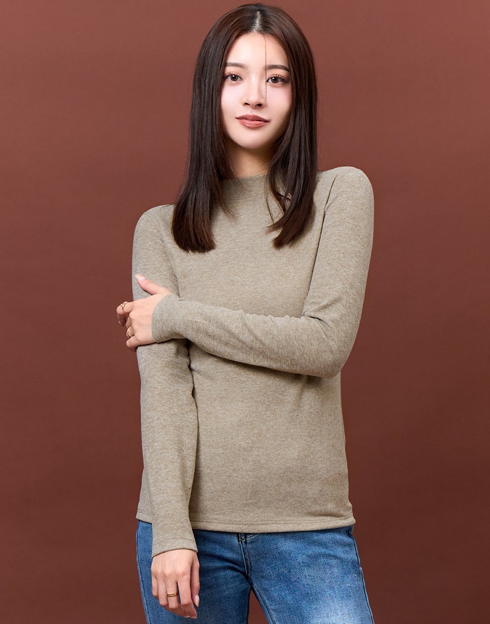 三代羊絨柔軟半高領發熱衣