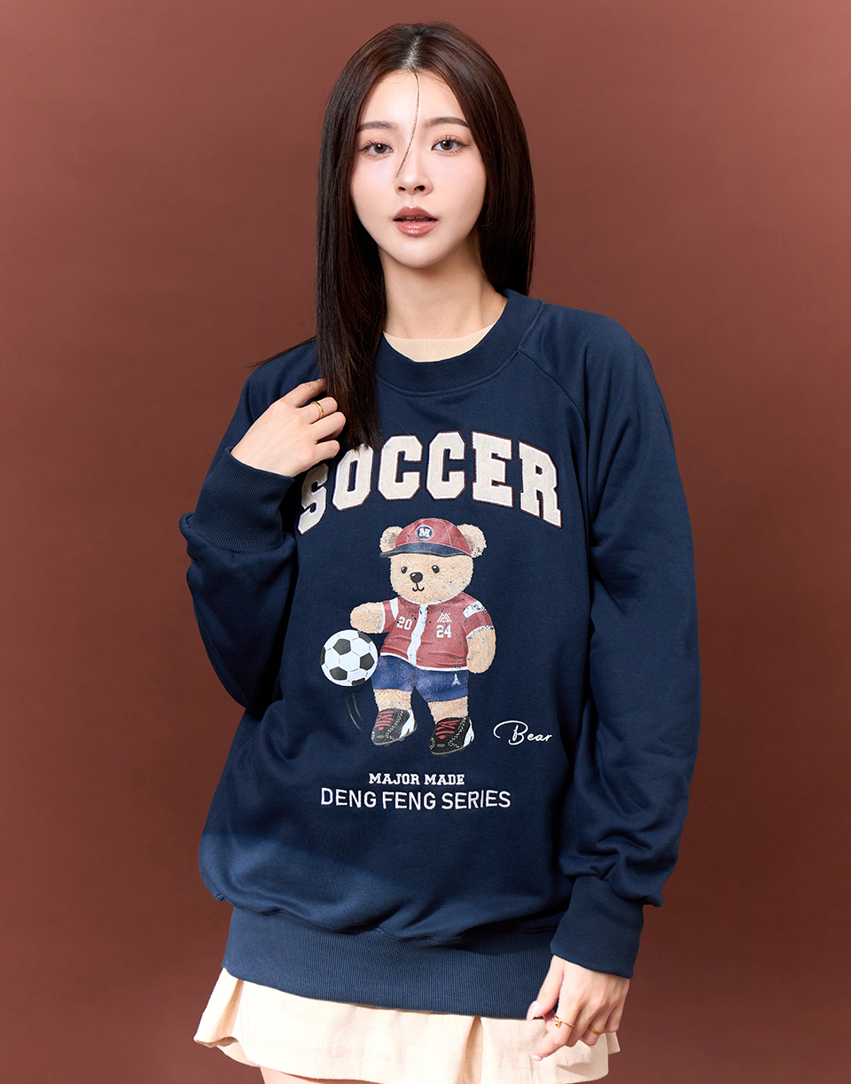登峰足球小熊大學T
