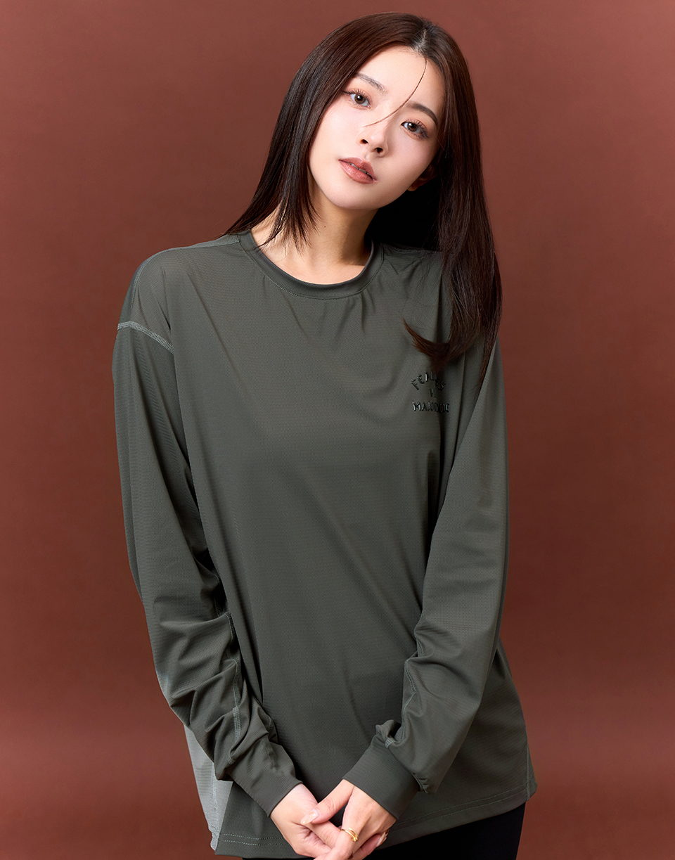 立體剪裁機能運動長T