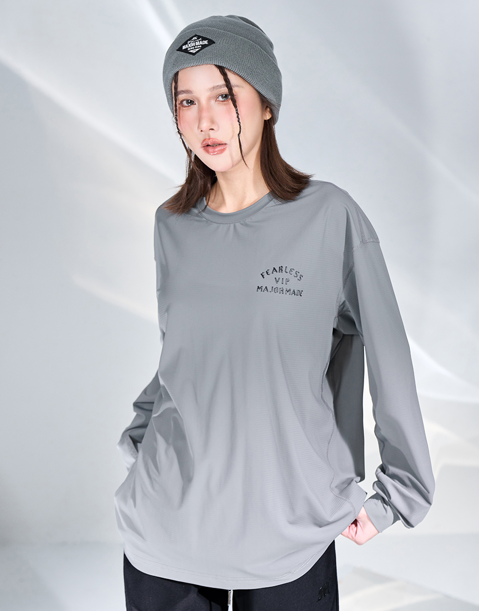 立體剪裁機能運動長T