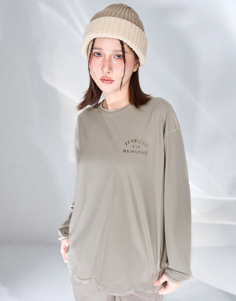 立體剪裁機能運動長T