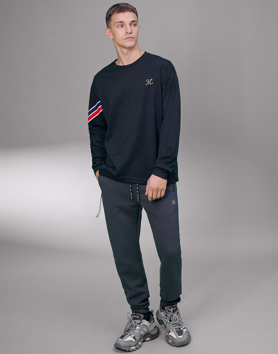 紅藍織帶機能長T