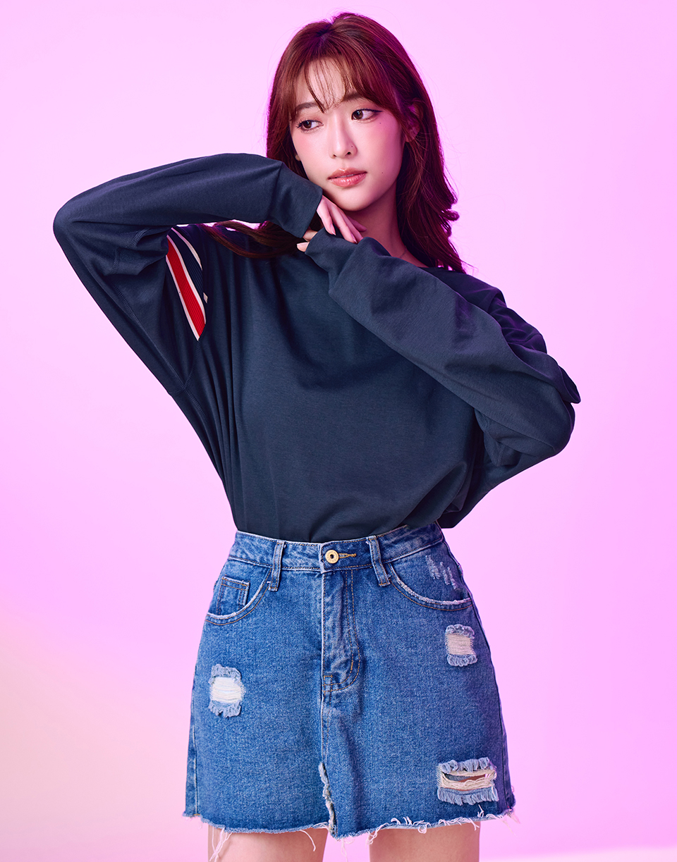 紅藍織帶機能長T