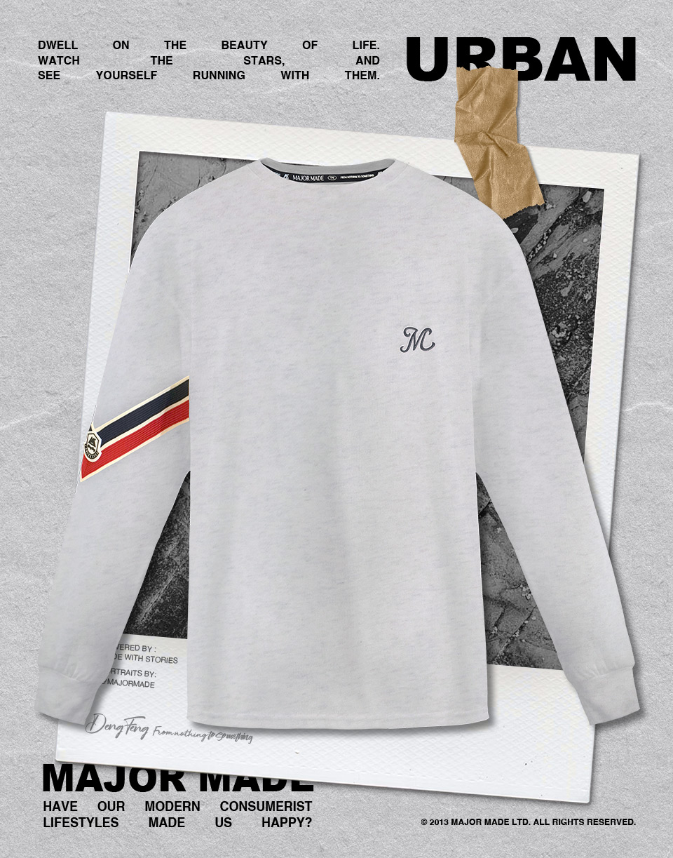 紅藍織帶機能長T