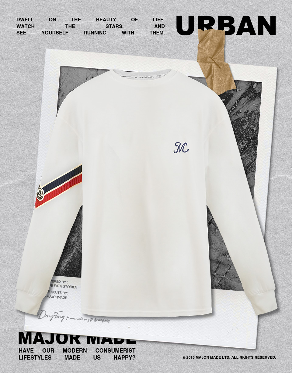 紅藍織帶機能長T