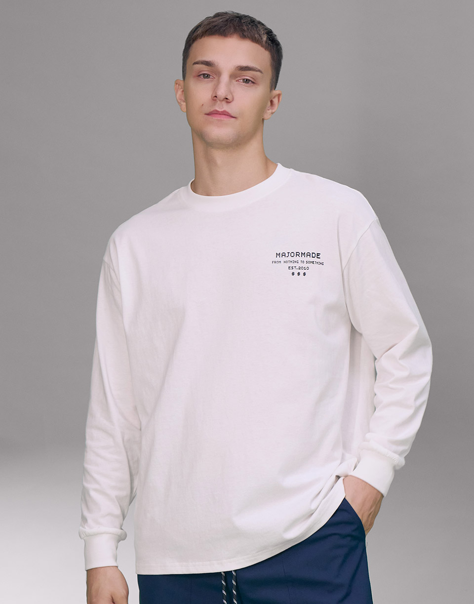 舊金山條碼麻棉長T