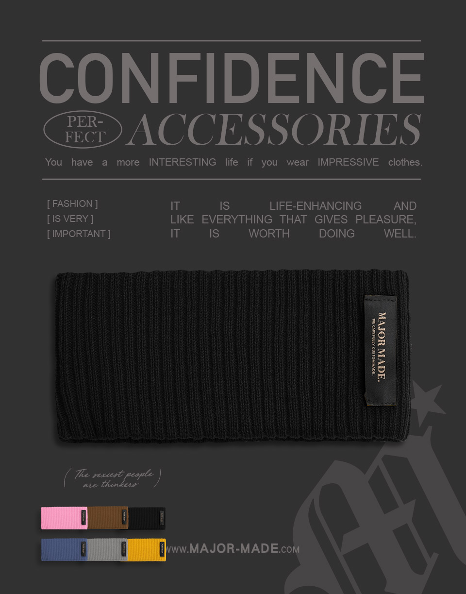 多色針織彈性髮帶