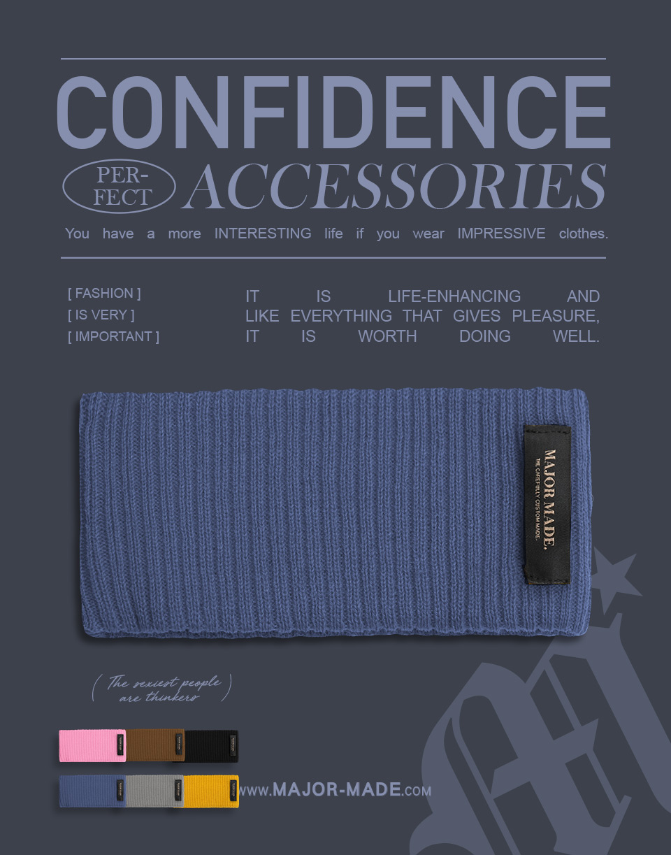 多色針織彈性髮帶