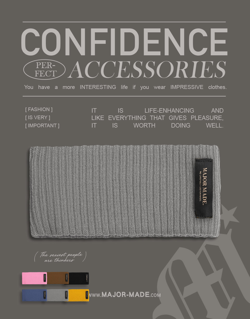 多色針織彈性髮帶