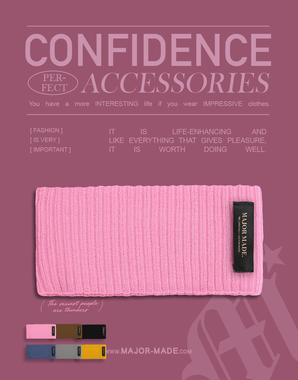 多色針織彈性髮帶