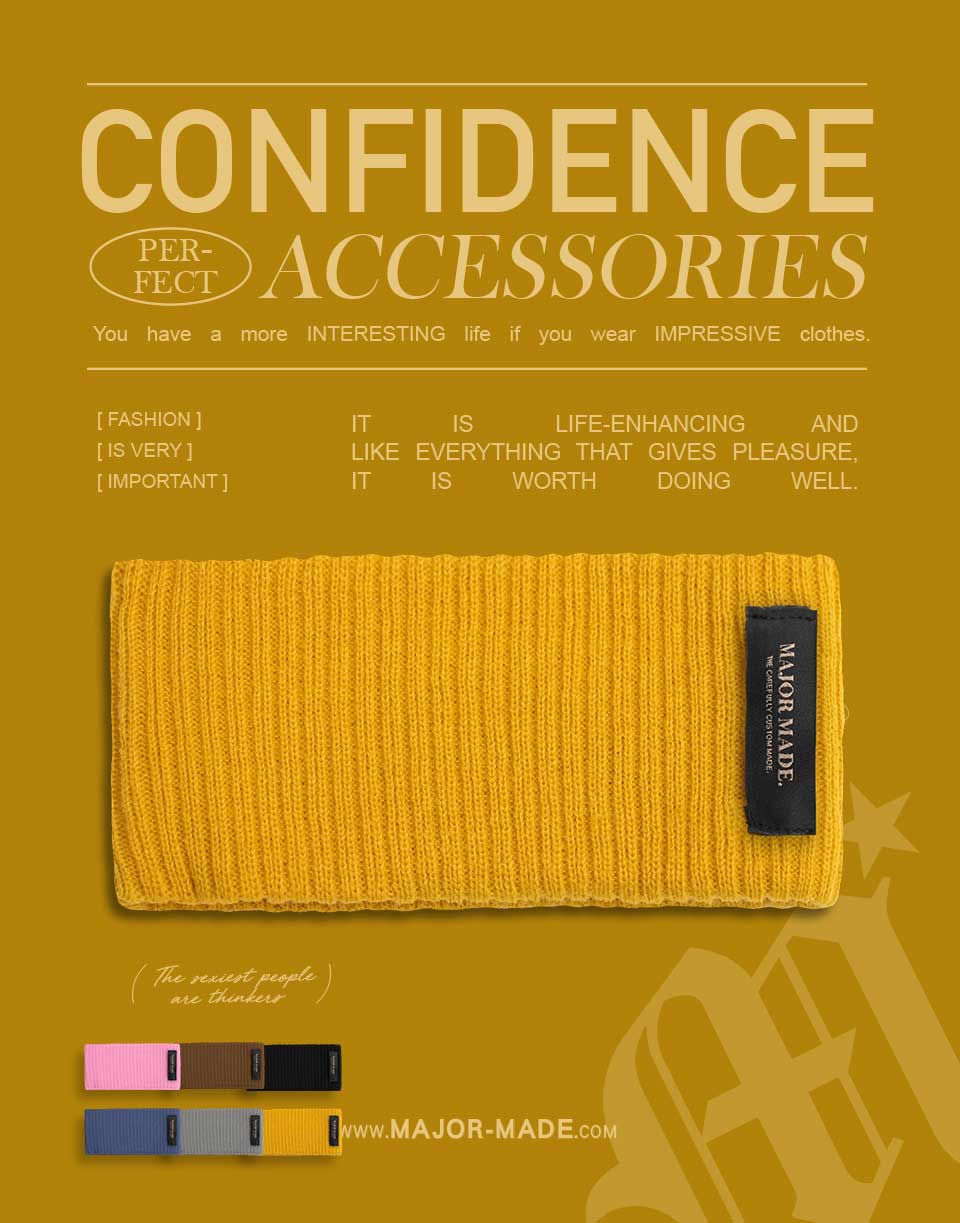 多色針織彈性髮帶