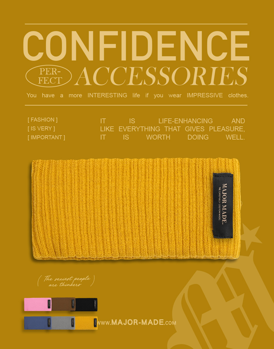 多色針織彈性髮帶