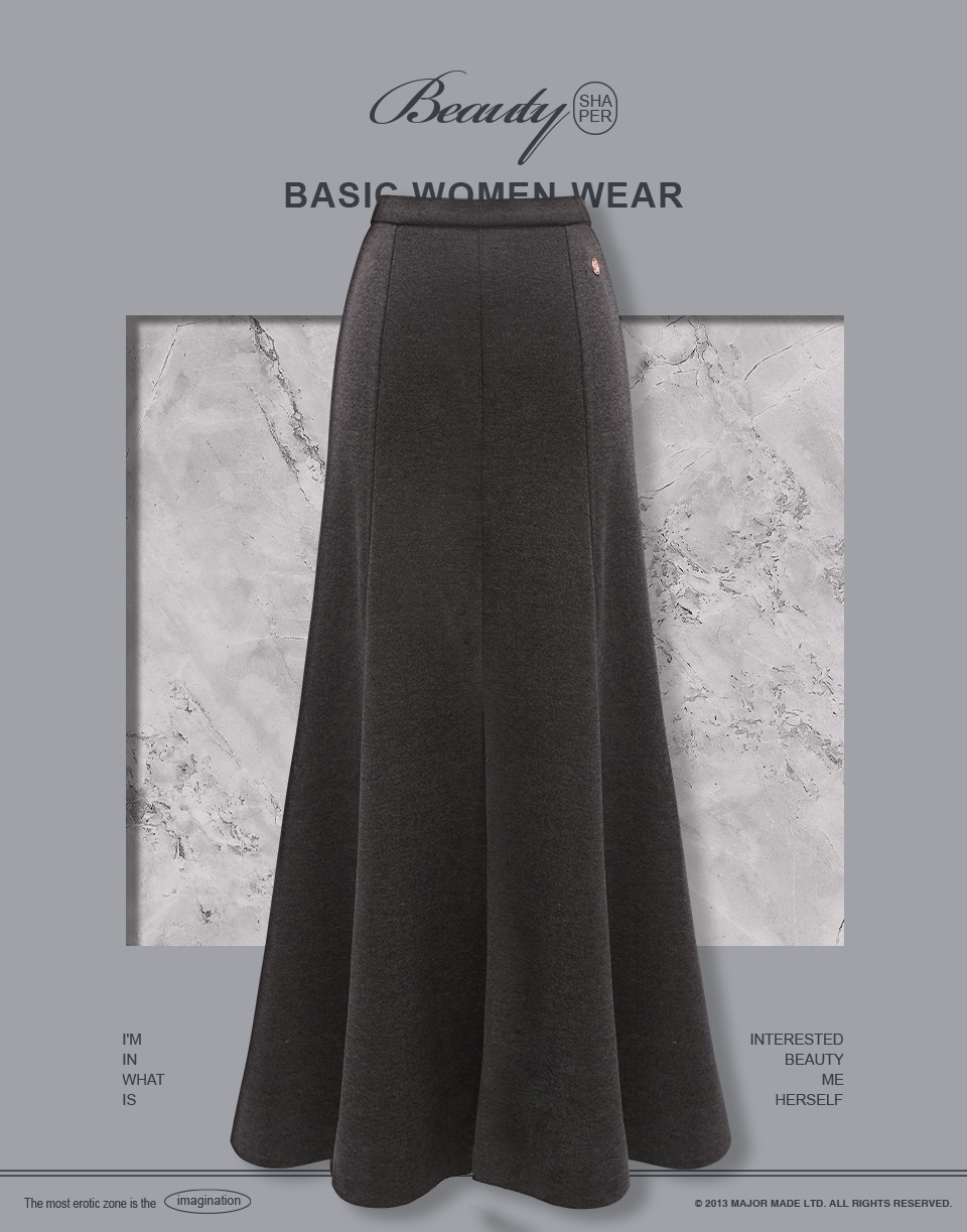 車線感修身魚尾裙