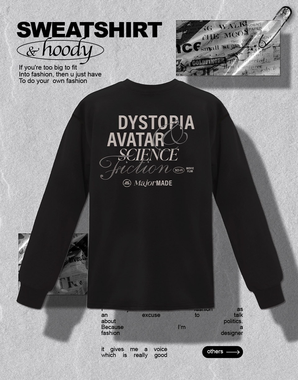 疊層草寫字彈力機能長T