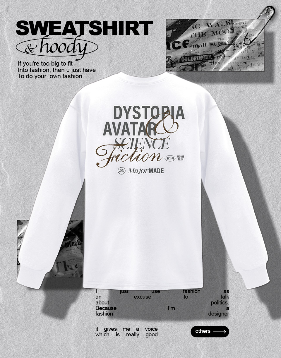 疊層草寫字彈力機能長T