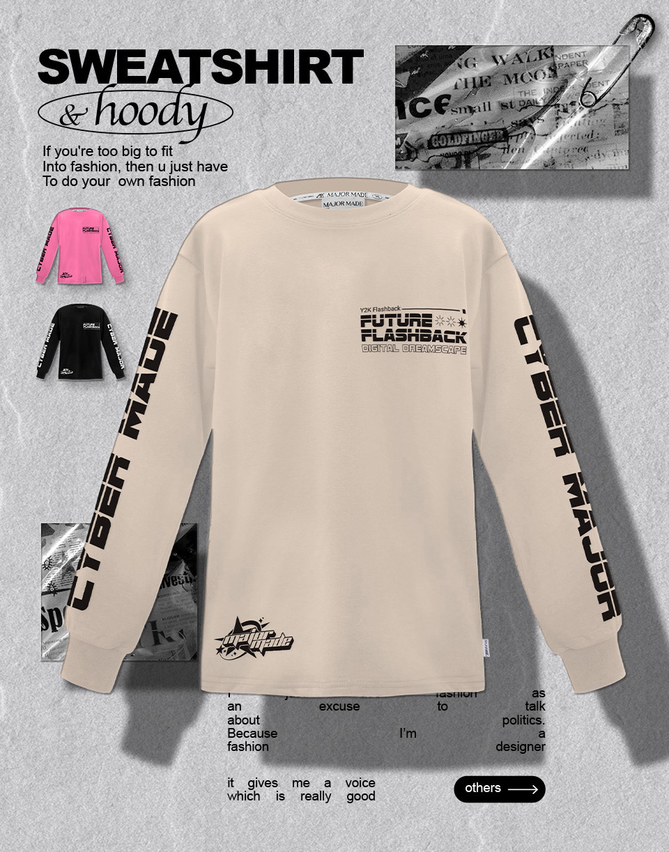 街頭側星星麻棉長T