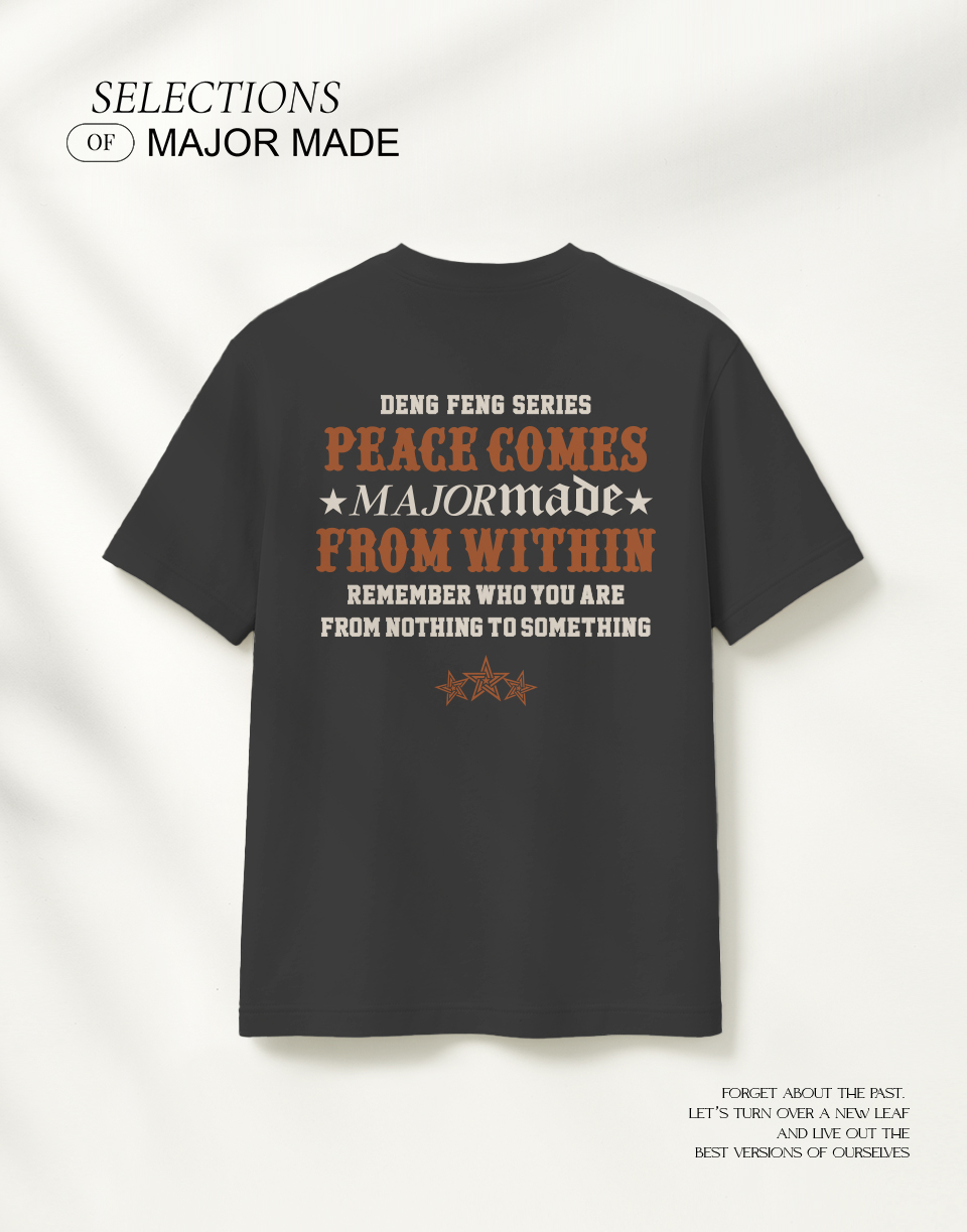 復古撞色厚版膠短T