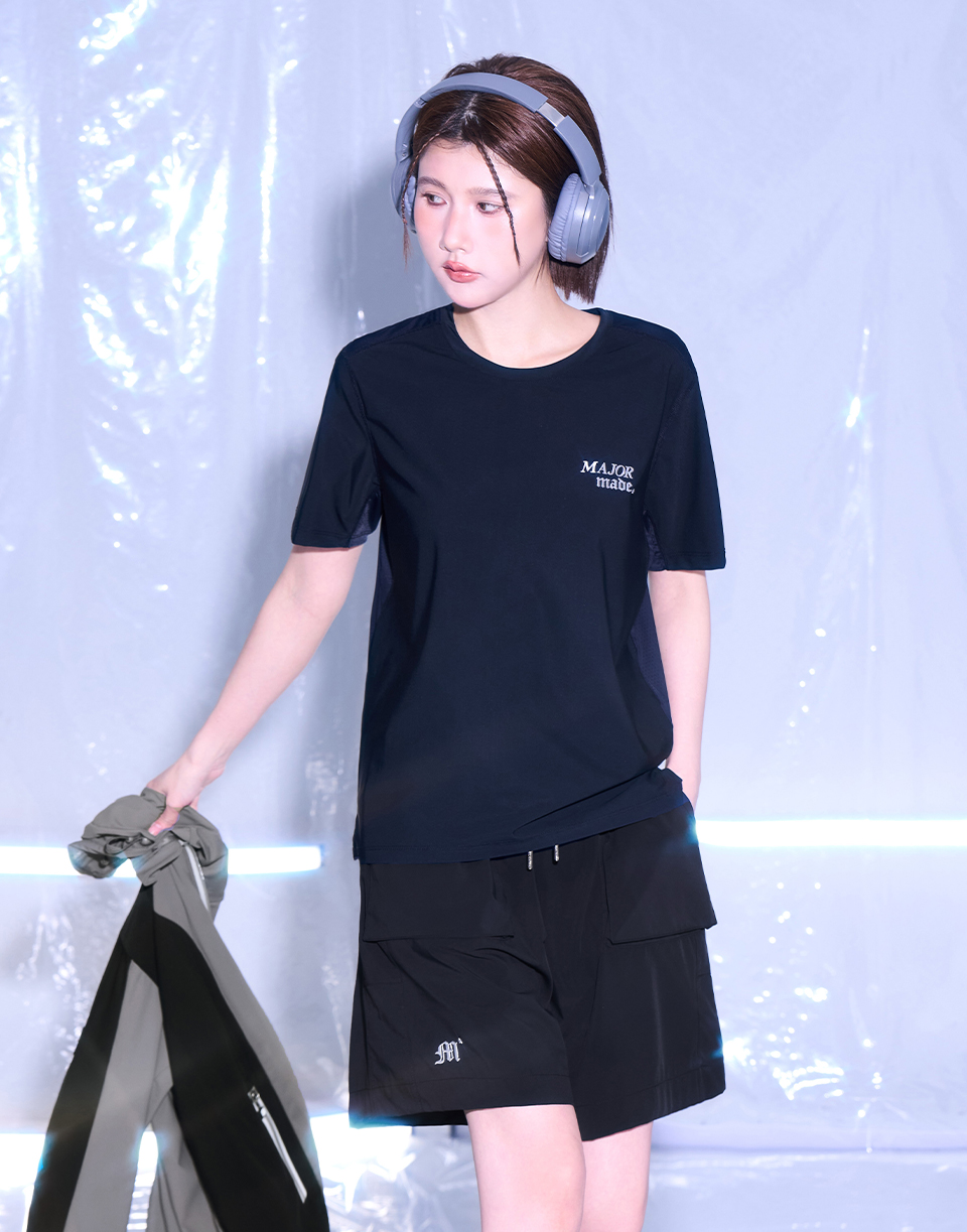 海灘銀標立體口袋面膜短褲