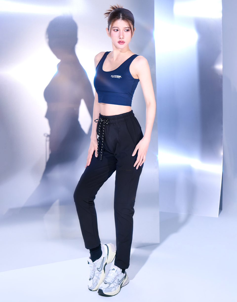 涼感斜紋剪裁西裝褲