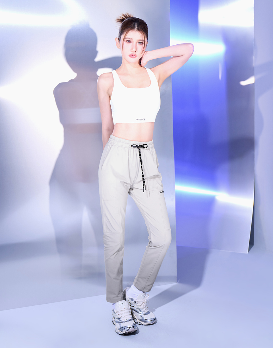 涼感斜紋剪裁西裝褲