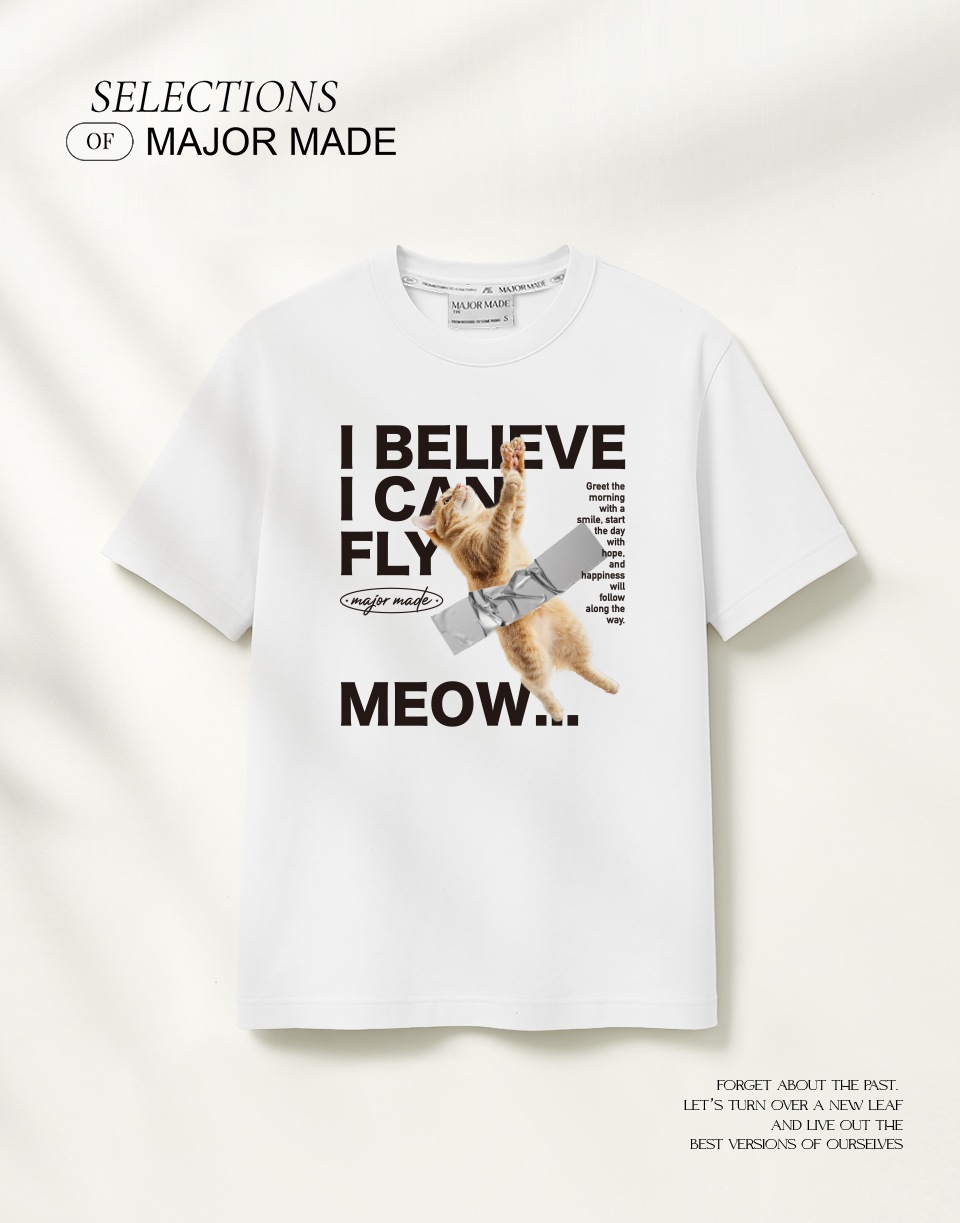 膠帶貼起來的貓短T