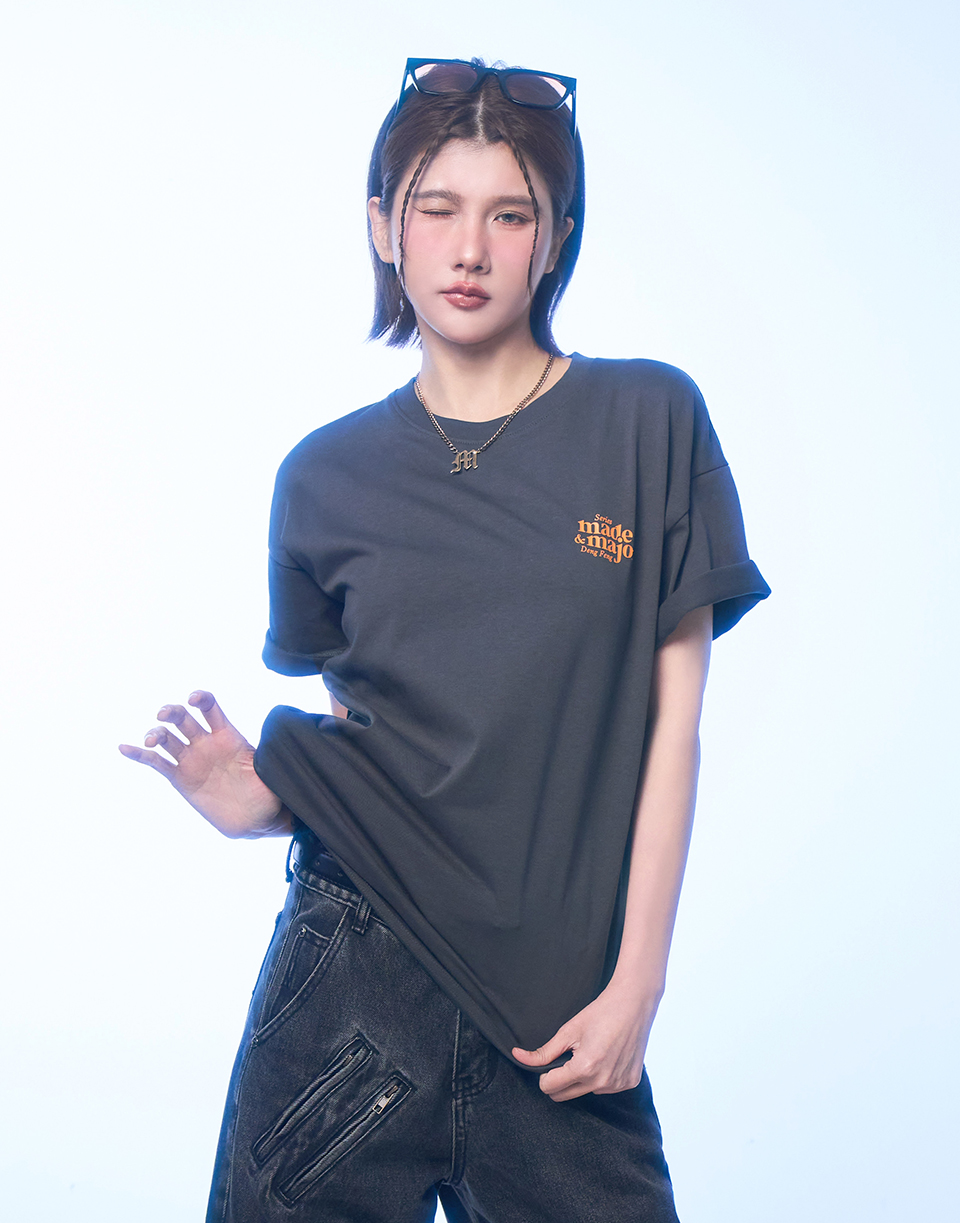 90復古感夢想字母短T