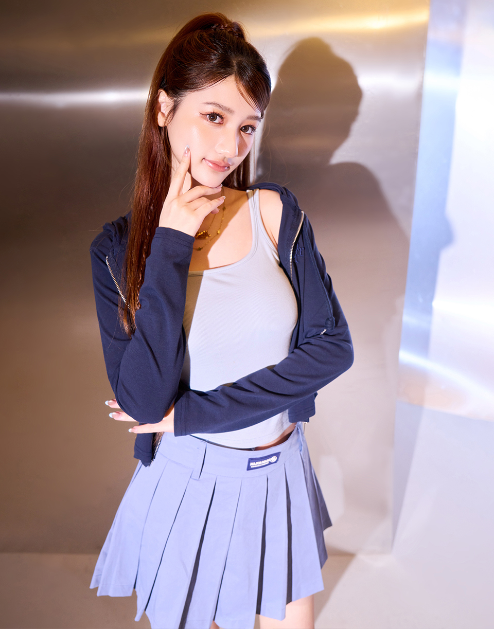 雙線肩帶百搭基本小背心'