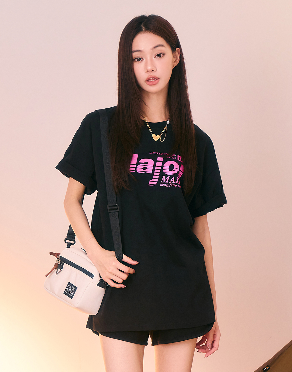 極速感螢光厚膠短T