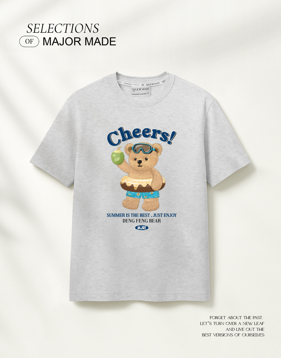 甜甜游泳圈登峰小熊短T