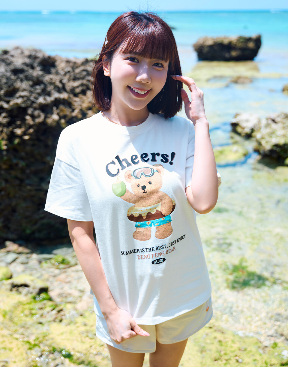 甜甜游泳圈登峰小熊短T