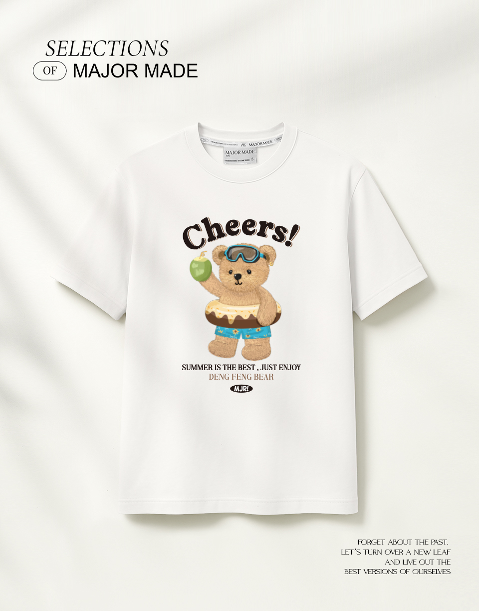 甜甜游泳圈登峰小熊短T