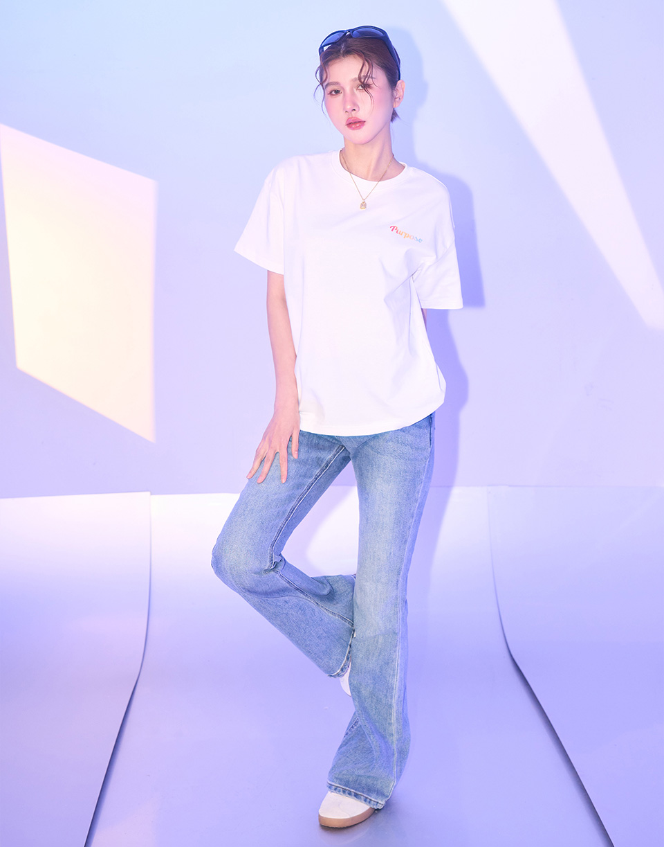 旅行意義漸層感短T