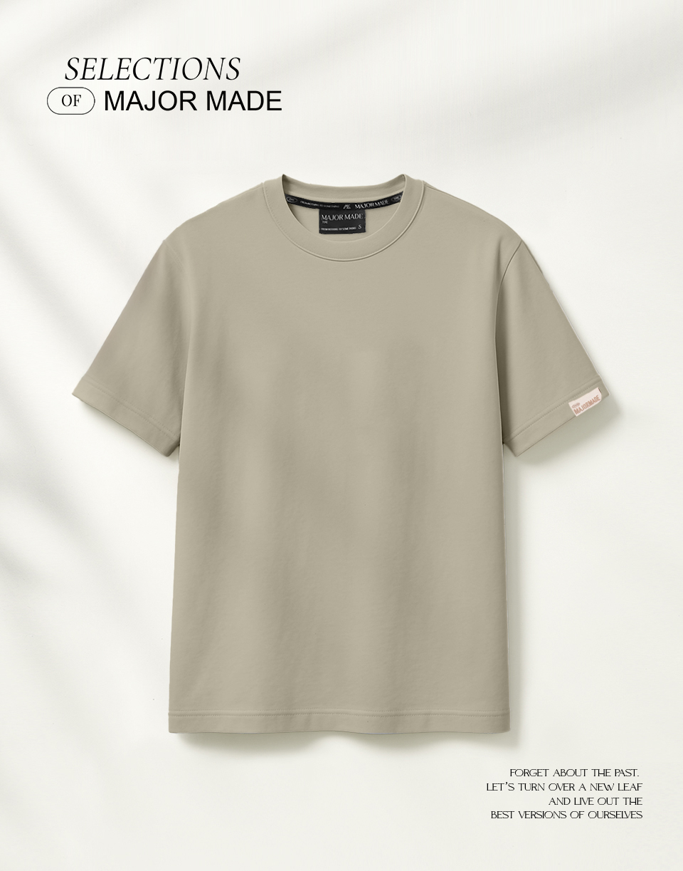 品牌織標極簡厚磅多色素T