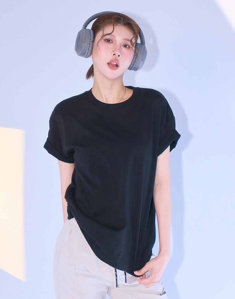 品牌織標極簡厚磅多色素T