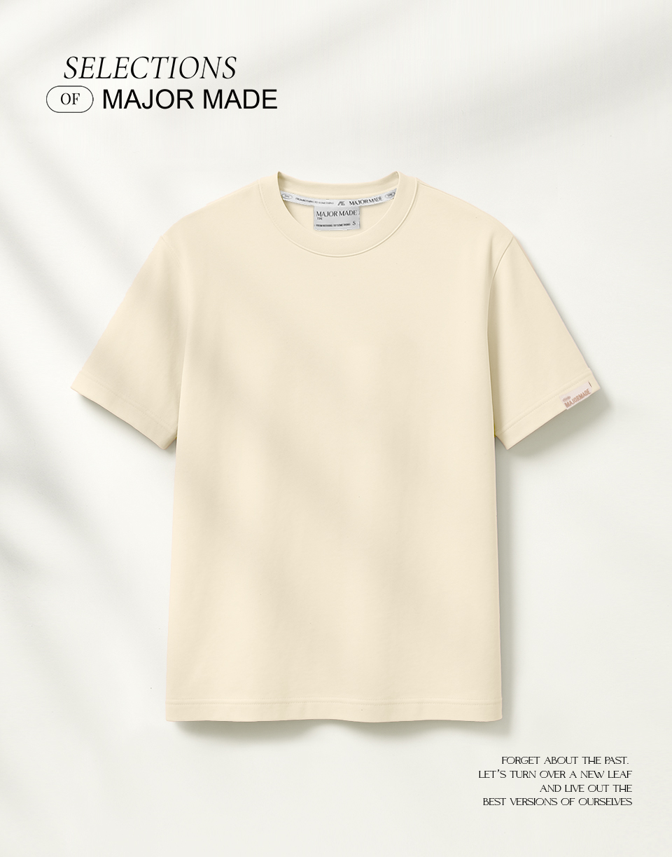 品牌織標極簡厚磅多色素T