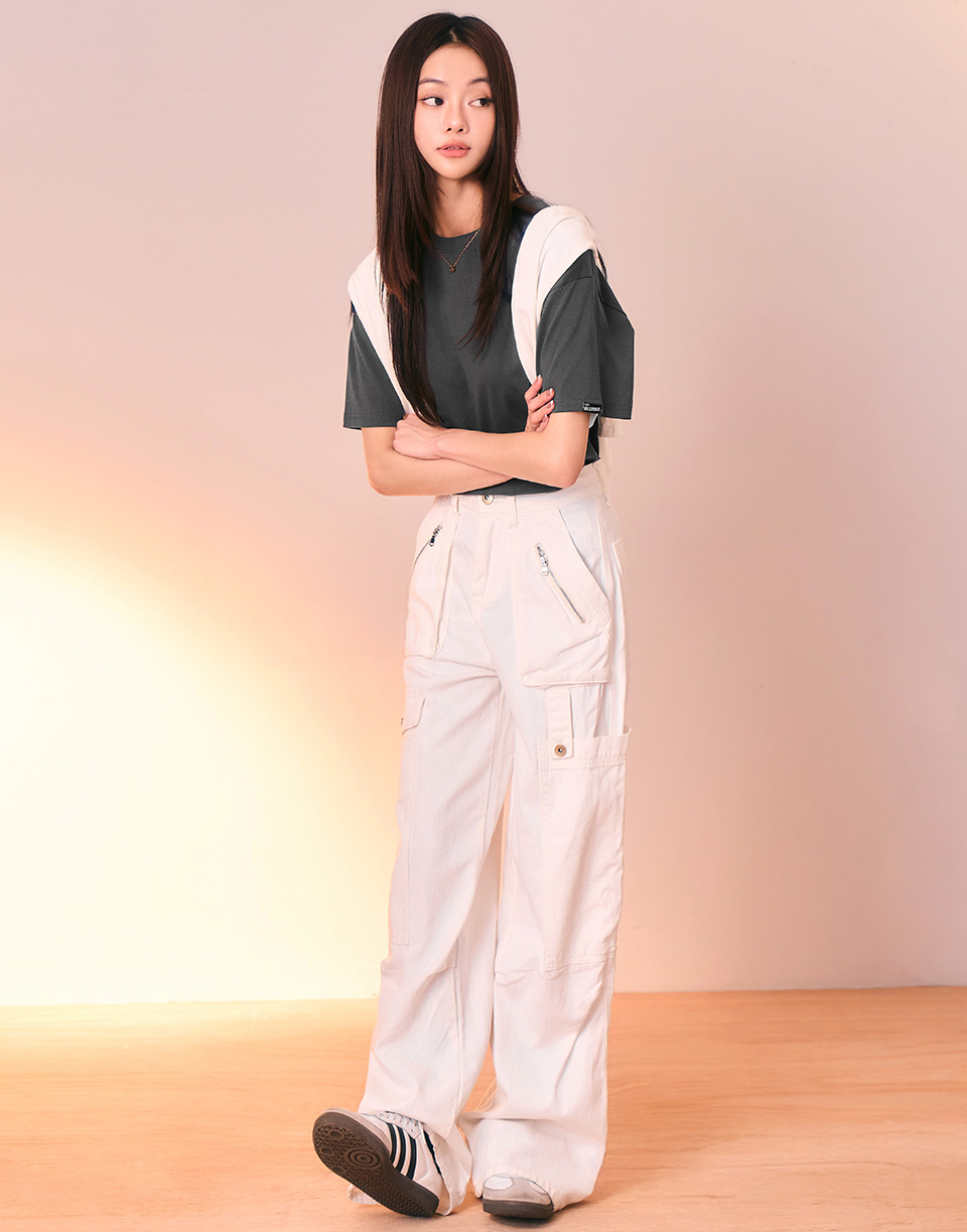 品牌織標極簡厚磅多色素T