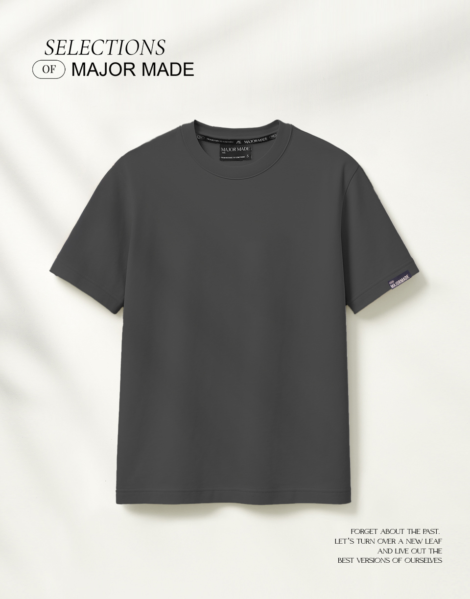 品牌織標極簡厚磅多色素T