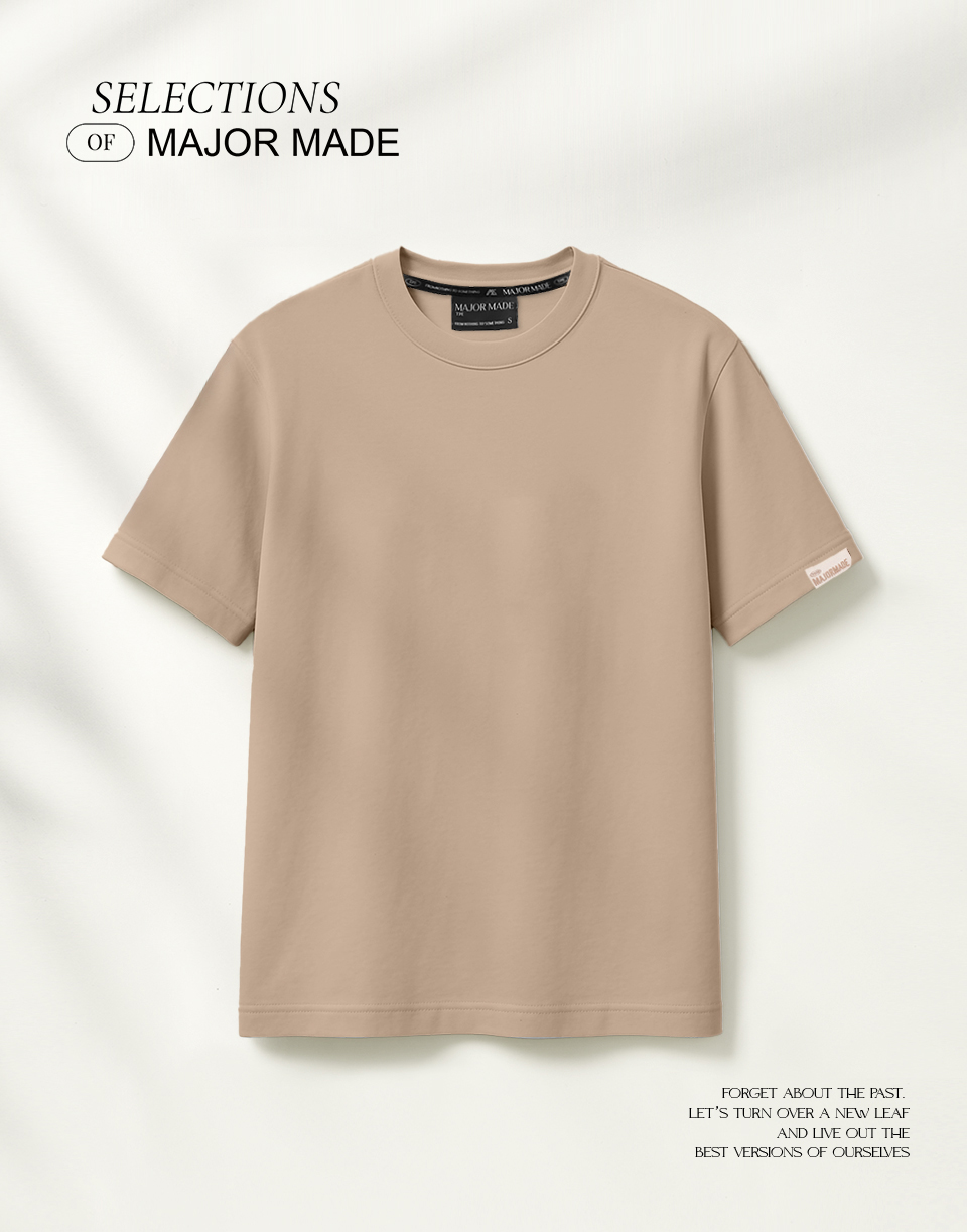 品牌織標極簡厚磅多色素T