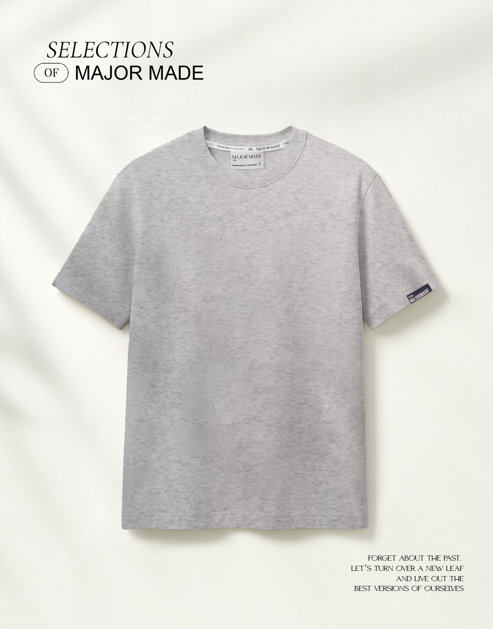 品牌織標極簡厚磅多色素T