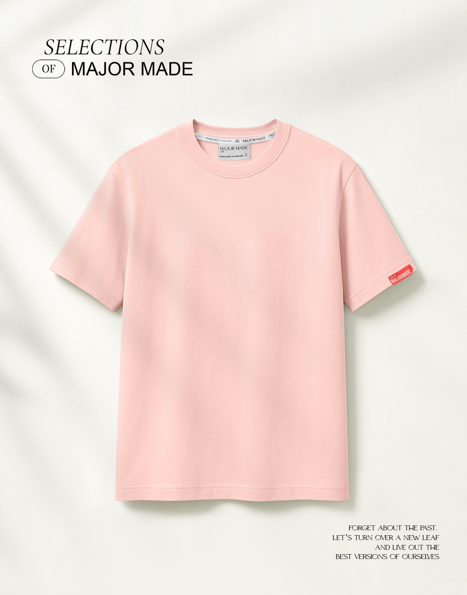 品牌織標極簡厚磅多色素T