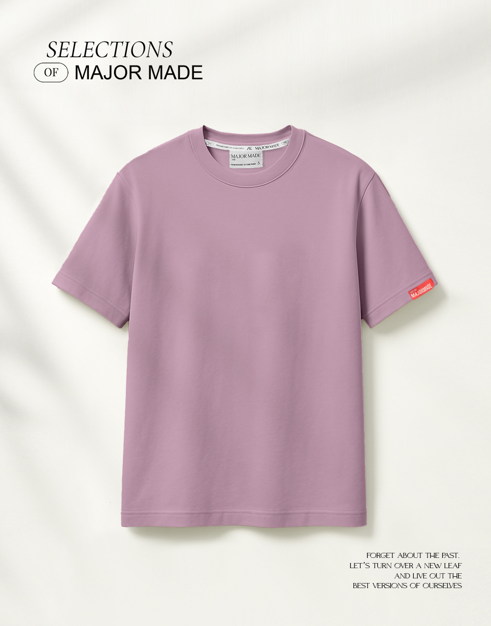 品牌織標極簡厚磅多色素T