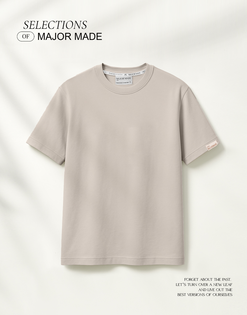 品牌織標極簡厚磅多色素T