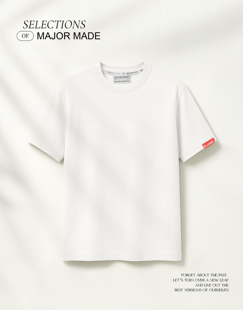 品牌織標極簡厚磅多色素T