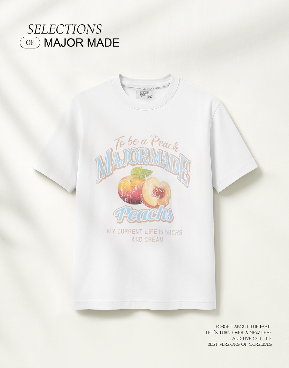 夏日蜜桃斑駁感彈力短T