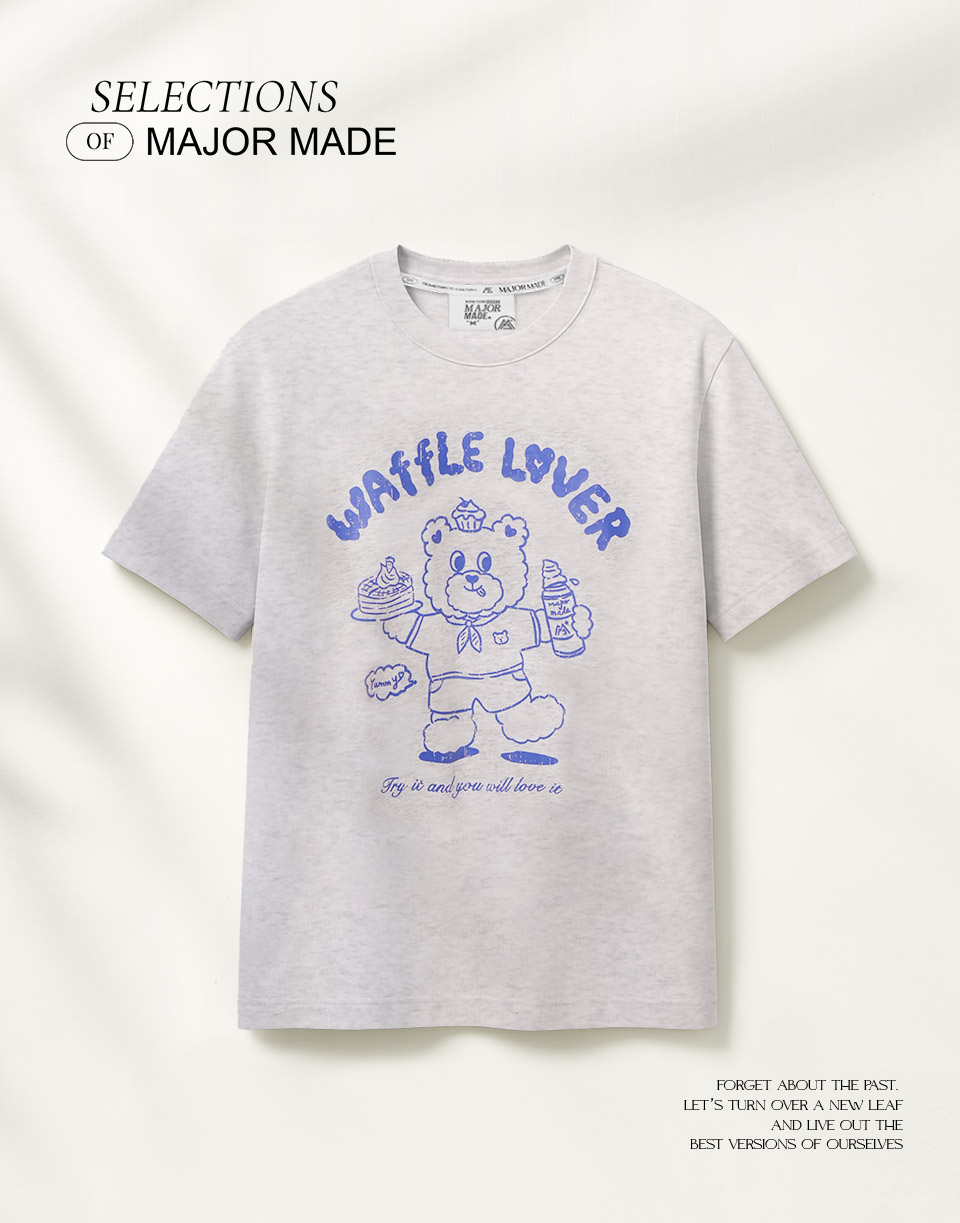 QQ鬆餅小熊斑駁造型T