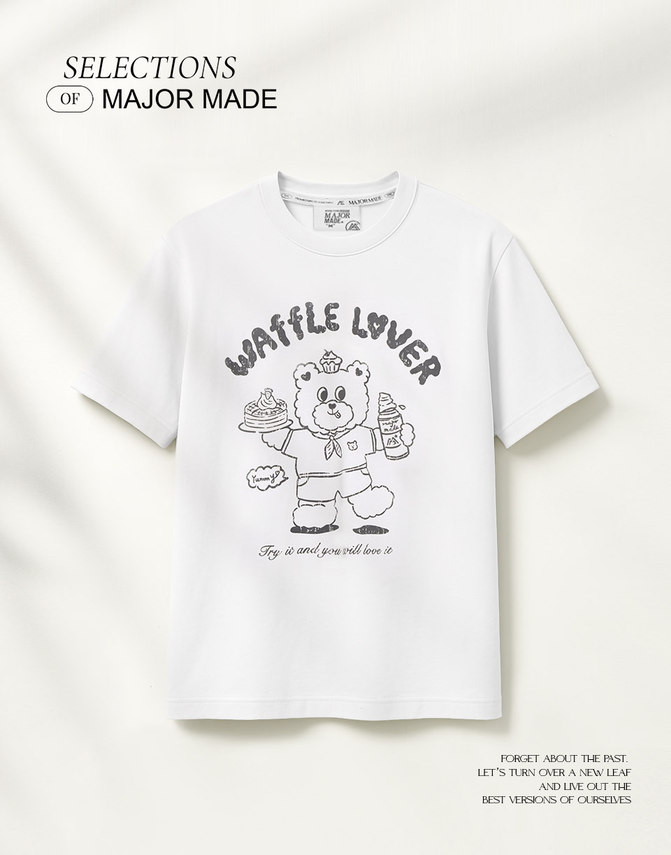 QQ鬆餅小熊斑駁造型T