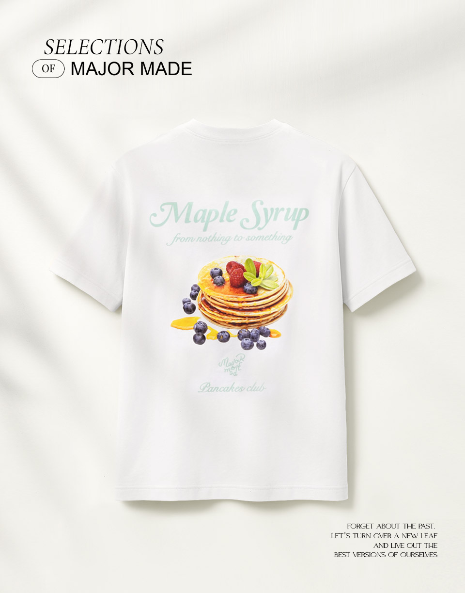 藍莓鬆餅刺繡彈力短T