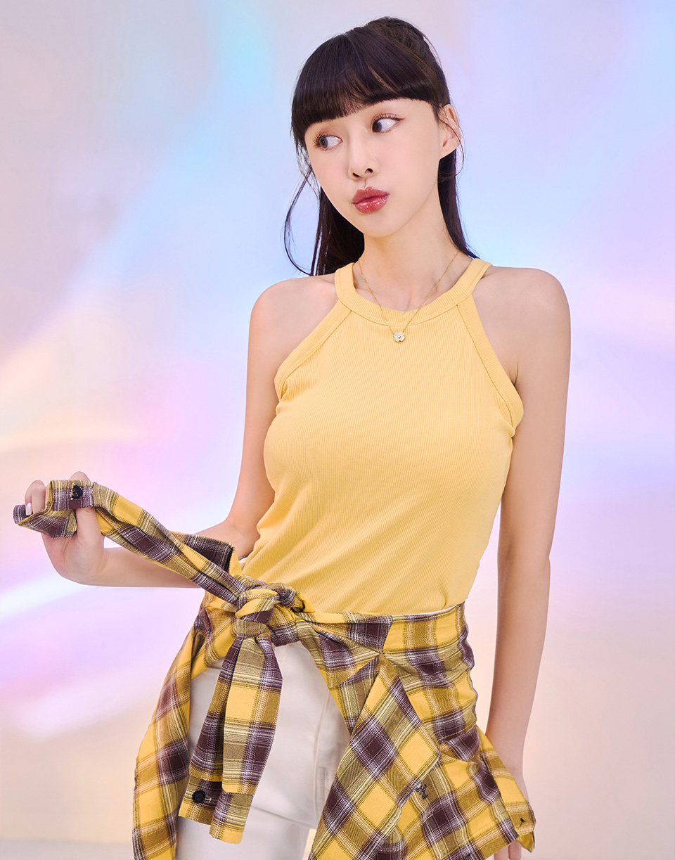 百搭棉柔削肩背心